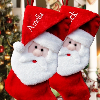 santa in a hat stocking amysgifts