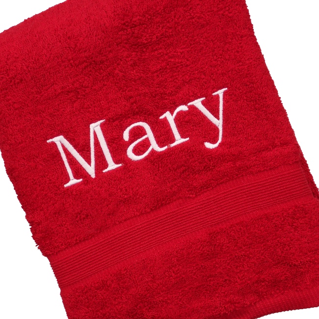 Berry Red Bath Towel, AmysGifts