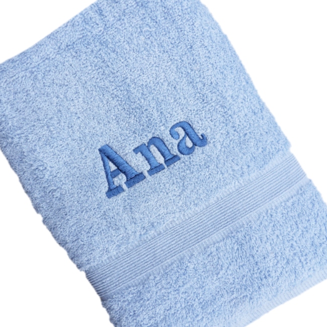 Personalised Towel Blue Bath Towel
