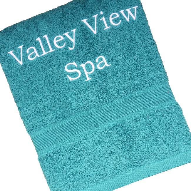 Personalised Bath Sheet Teal XL Cotton Towel