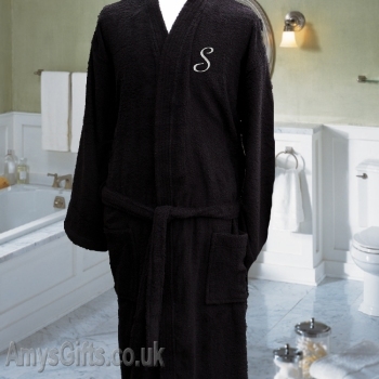 personalised mens bathrobe