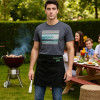 Personalised Bar Apron Black Single Pocket Waist Apron