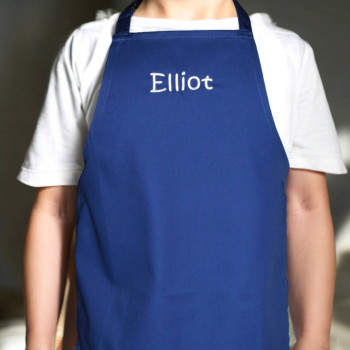 Childrens Apron Personalised Royal Blue Kids Aprons