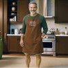 Personalised Apron Brown Apron Baking BBQ Gift
