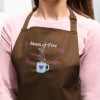 Personalised Kitchen Apron Embroidered Cup of Love Apron