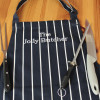Personalised Butchers Aprons Navy Stripe Apron