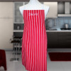 Butchers Apron Personalised Red Stripe Apron