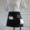 Personalised Bar Apron 3 Pocket Black Waist Apron