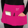 Personalised Bar Apron Pink Waist Apron