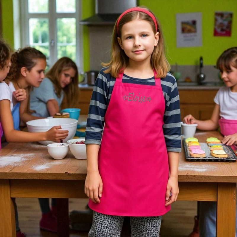 Childrens Apron Personalised Kids Stars Baking Apron