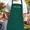 Personalised Apron Embroidered Dark Green Apron