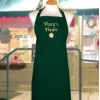 Personalised Apron Embroidered Dark Green Apron