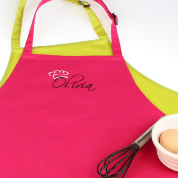Kids Apron Personalised Celebrity Signature Embroidery
