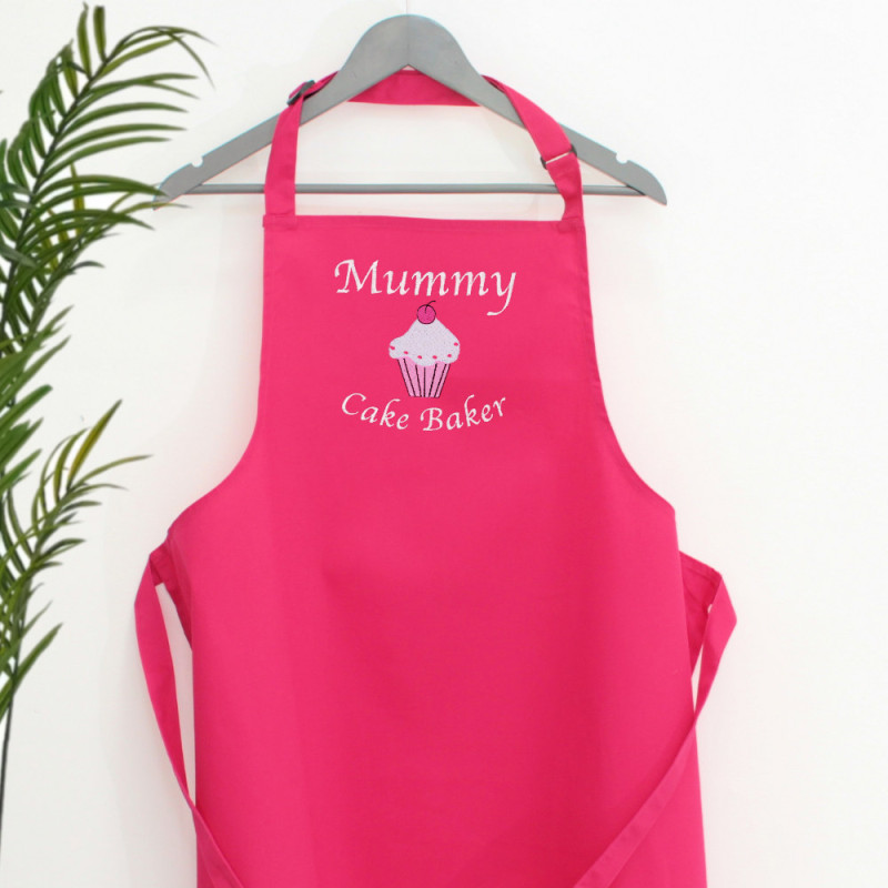 Personalised Womens Apron Pink Cupcake Apron