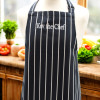 Personalised Butchers Aprons Navy Stripe Apron