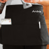 Mens Personalised Bar Apron Embroidered Name Waiters Apron
