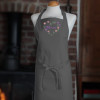 Personalised Ladies Apron Floral Heart Embroidery and Name