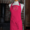 Personalised Ladies Apron Floral Heart Embroidery and Name