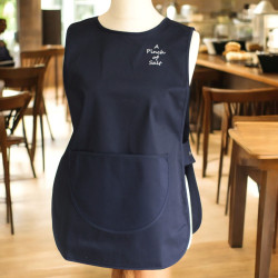 Personalised Tabards Navy Blue Embroidered Workwear