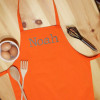 Childrens Apron Personalised Orange Kids Apron