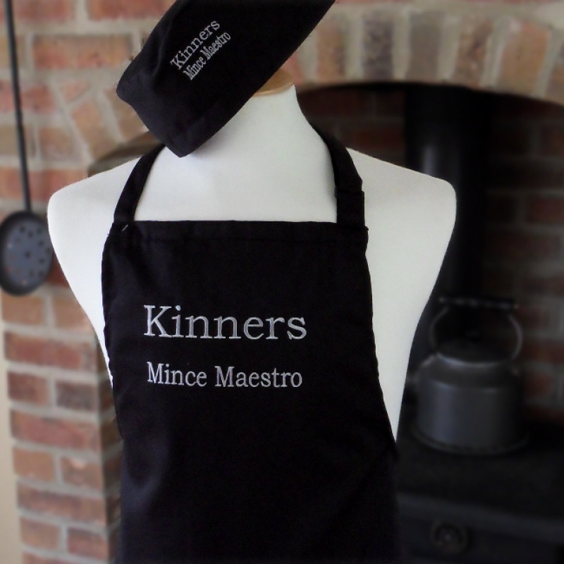 Personalised Chefs Apron Black Cooking Apron