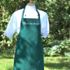 Personalised Apron Embroidered Dark Green Apron