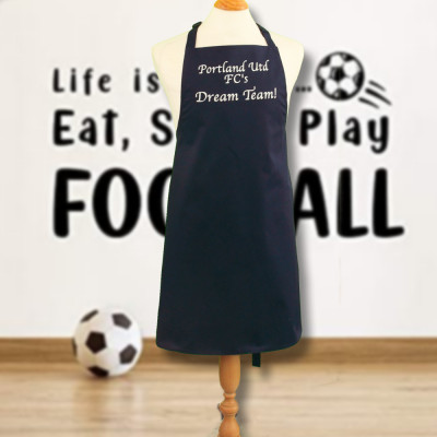 Personalised Chef Apron Embroidered Cooks Navy Apron