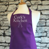 Personalised Purple Apron Womens Chef Apron