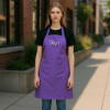 Personalised Purple Apron Womens Chef Apron