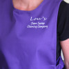 Personalised Tabard Purple Embroidered Workwear