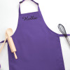 Childrens Aprons Personalised Purple Kids Apron
