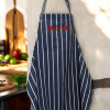 Personalised Butchers Aprons Navy Stripe Apron