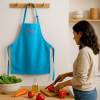 Childrens Apron Personalised Teal Blue Kids Apron