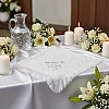 personalised embroidered baptism shawl white