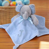 Elephant Baby Comforter Monogram Initial Taggy Blankie