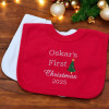 First Christmas Baby Bibs Christmas Tree Personalised Bib