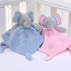 Elephant Baby Comforter Monogram Initial Taggy Blankie