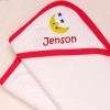 Personalised Baby Towel Moon and Stars Hooded Towel