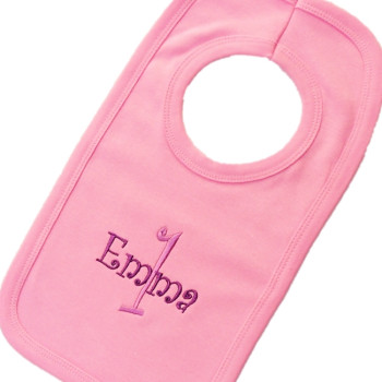 Personalised Birthday Bib Babies Name and Age Bib