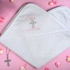 Christening Towel Baby Baptism Hooded Towel