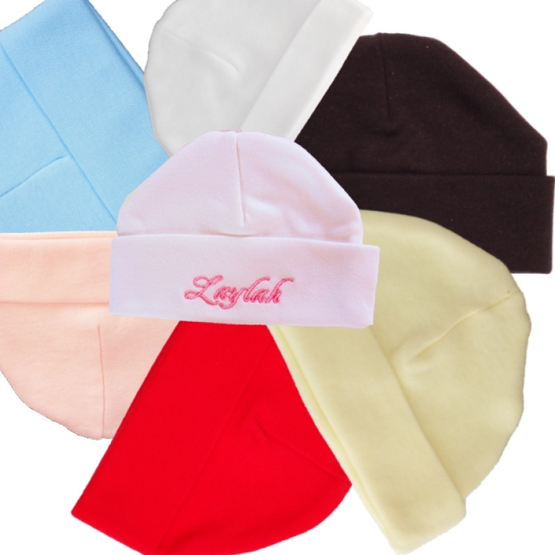 Personalised Baby Hat Soft Cotton Baby Cap
