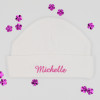 Personalised Baby Hat White Cotton Baby Hat