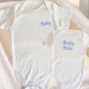 Personalised Baby Grow Vest Babies Name Embroidered