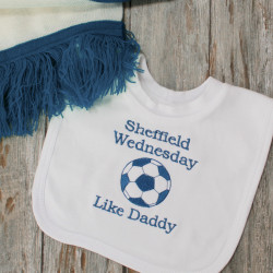 Personalised Baby Bibs Football Team Baby Bib
