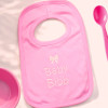 Personalised Baby Bib Embroidered Bow Baby Bib Gift