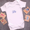Personalised Baby Vest Babies Short Sleeve Bodysuit