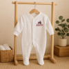 Tractor Baby Sleepsuit Embroidered Personalised Baby Grow