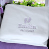 Personalised Baby Blanket Newborn Baby Feet EmbroideredGift