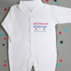 Personalised Baby Sleepsuit Dual Nationality Long Sleeved Suit
