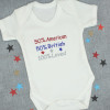 Embroidered Baby Vest Dual Nationality Baby Bodysuit
